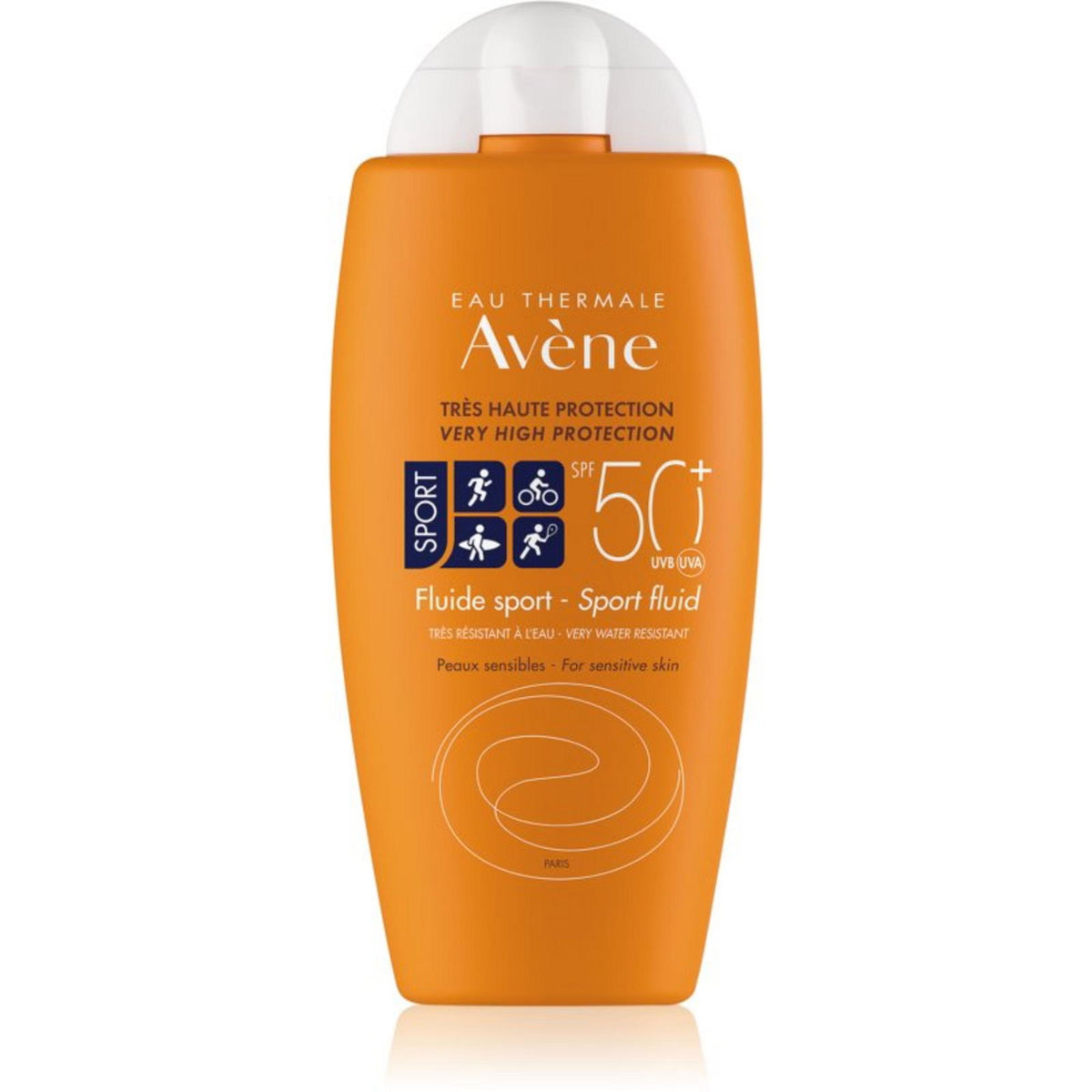 Avene Sport Fluid protectie solara fata si corp SPF 50+, 100 ml