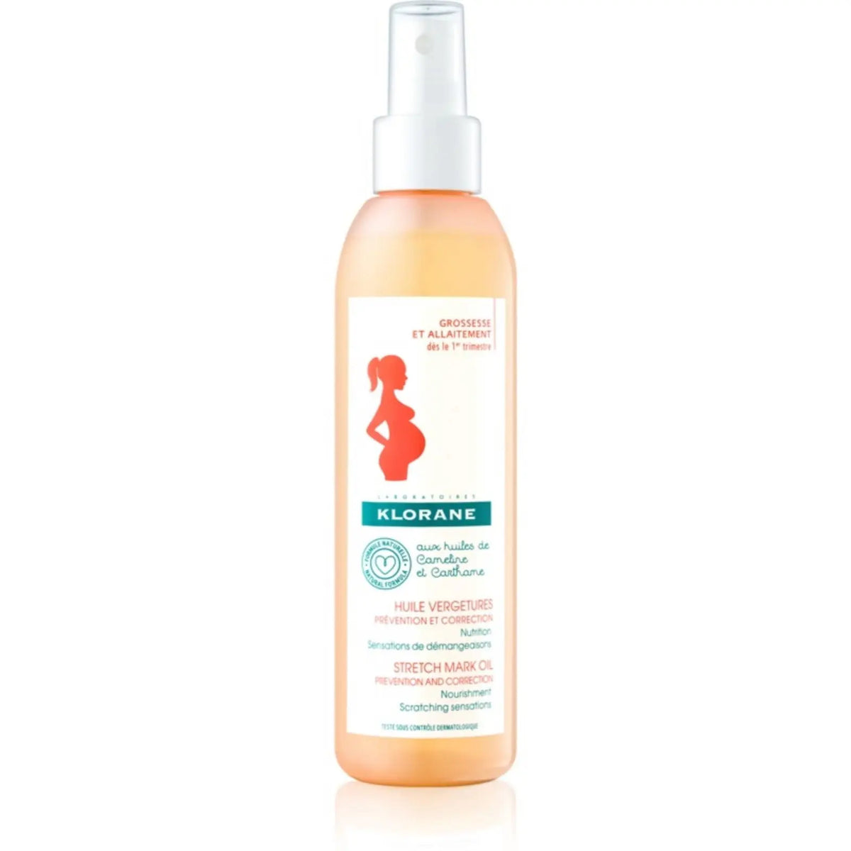 Klorane Mum Ulei de masaj anti-vergeturi, 200 ml Klorane