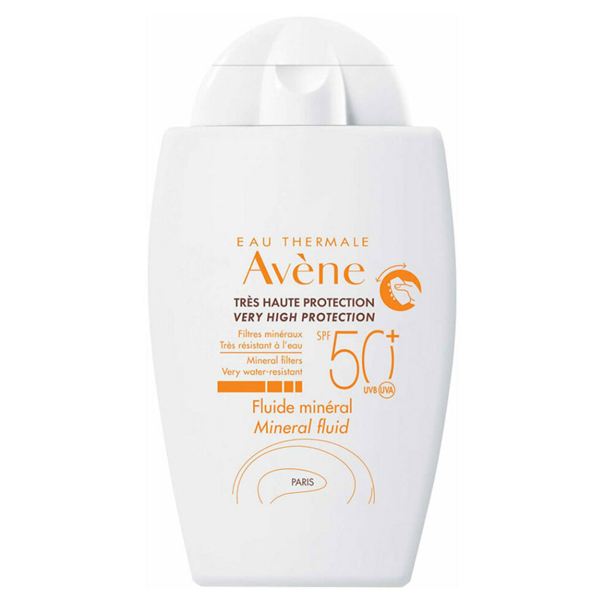 Avene Intense Protect fluid mineral fata si corp SPF 50+, 40 ml