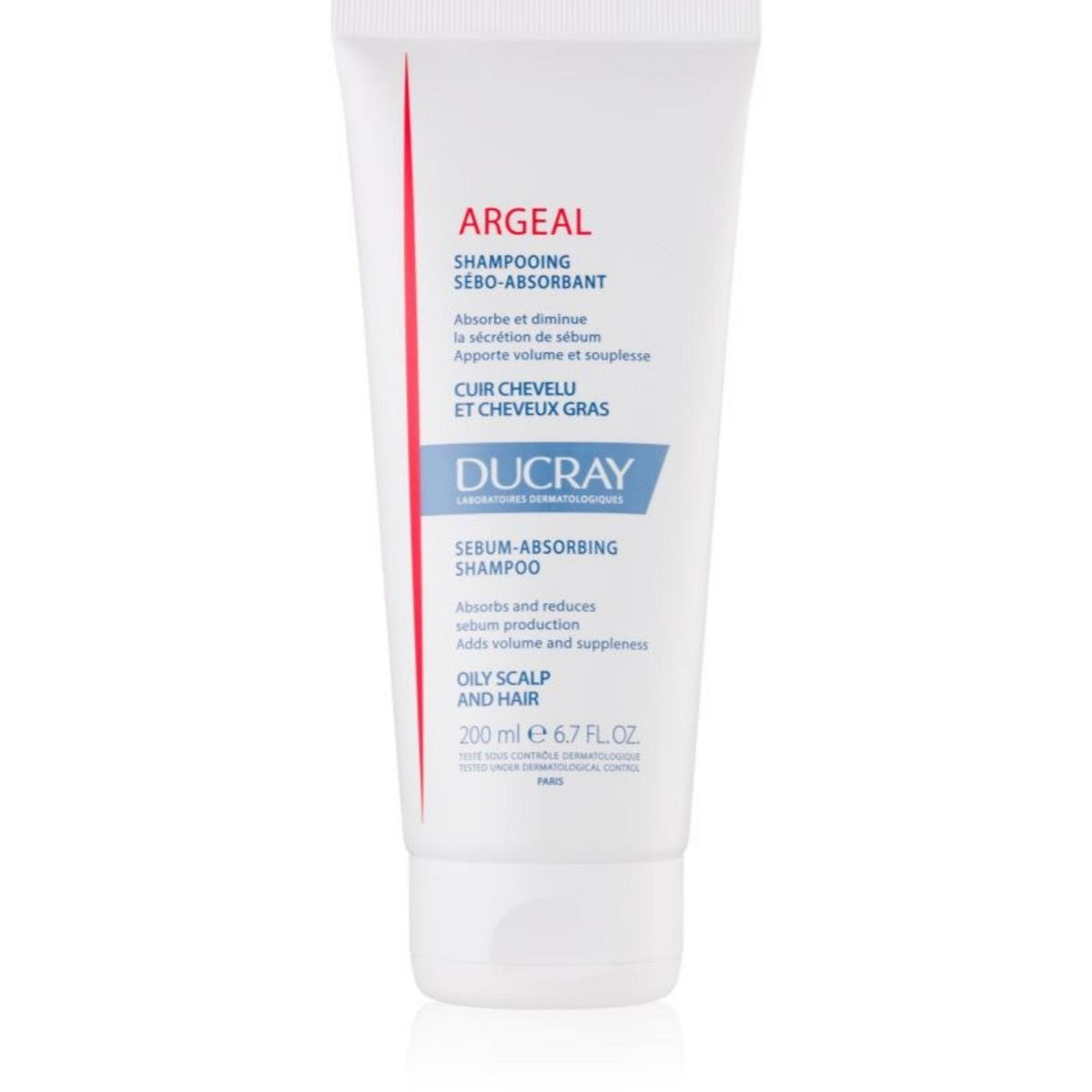 Ducray Sabal Argeal sampon caolin par gras, 200 ml