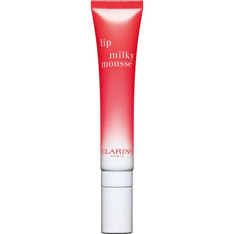 Clarins Lip Milky Mousse balsam de buze satinat 01 Milky Strawberry, 10 ml Clarins