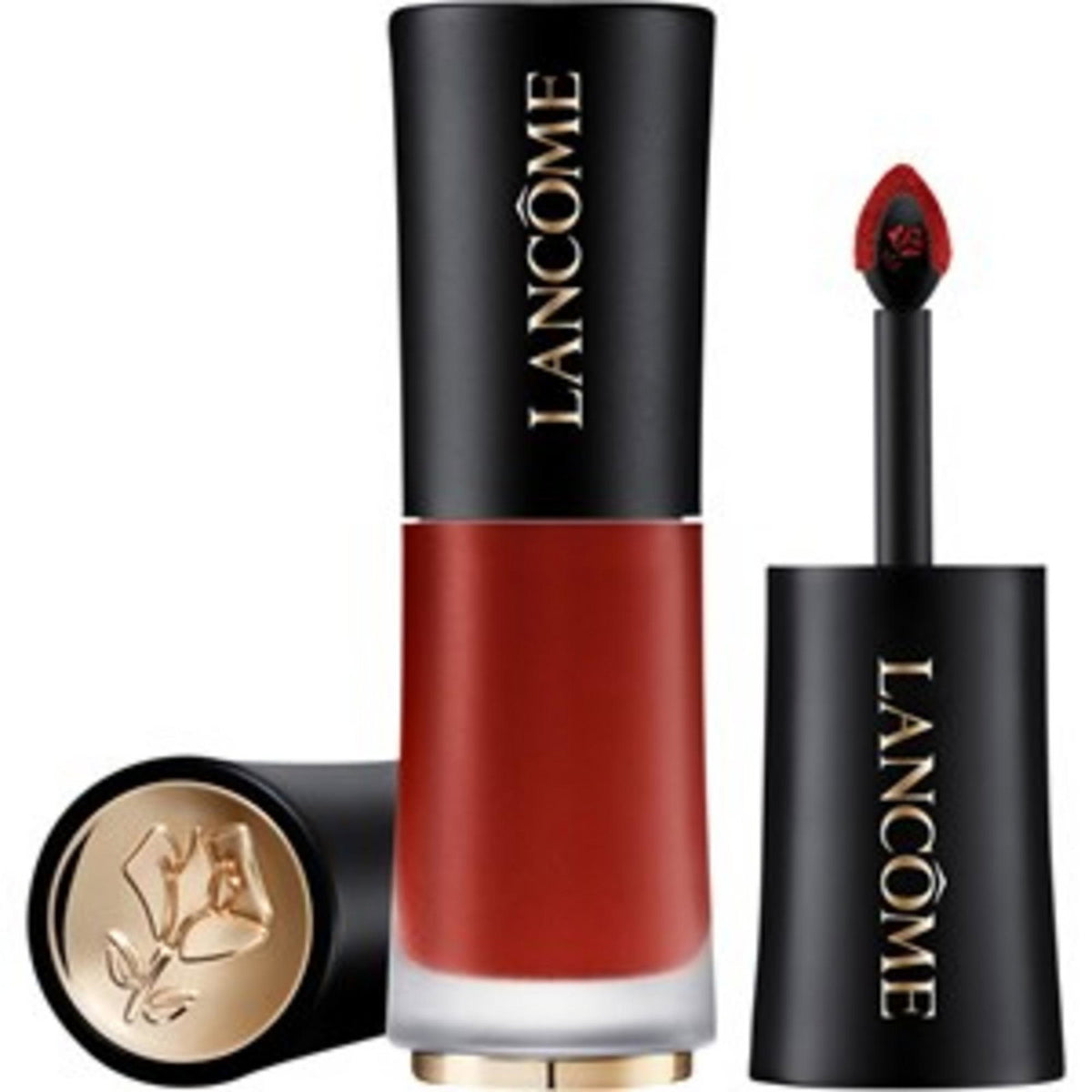 Lancome L'Absolu Rouge Drama Ink ruj lichid semi-mat 555 Soif De Vivre, 6 ml
