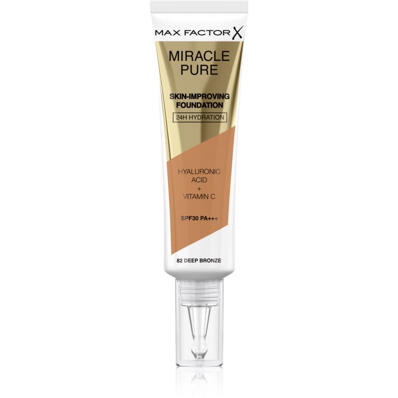 Max Factor Miracle Pure fond de ten 82 Deep Bronze SPF 30, 30 ml