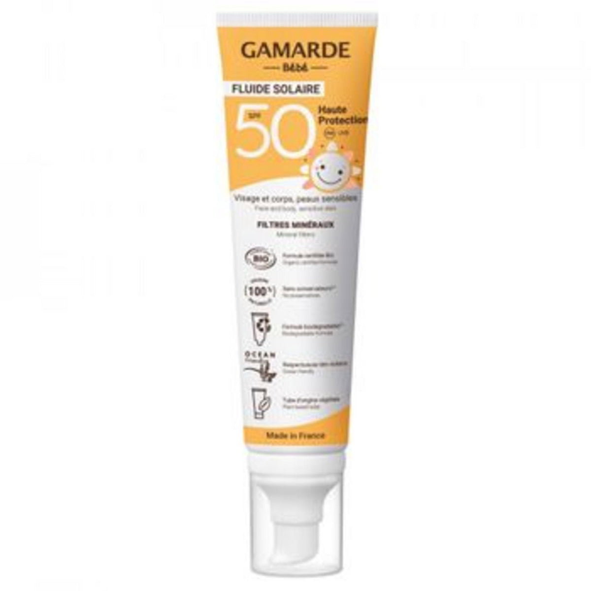 Gamarde crema bio cu protectie solara SPF 50, 100 ml