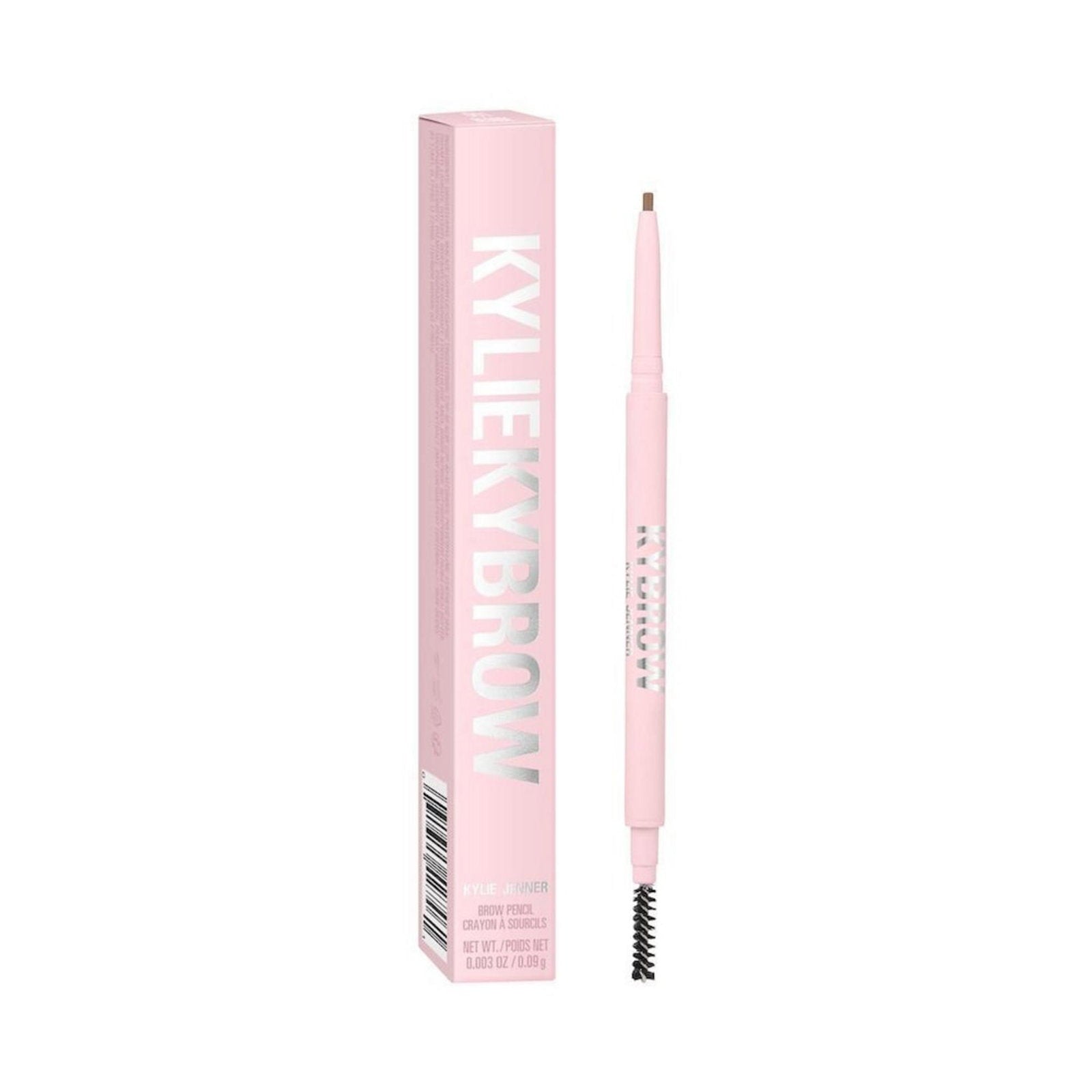 Kylie Cosmetics, Kybrow, Definit, Creion pentru sprâncene cu cremă și perie 2-în-1, 001, Blondă, 0.09 g