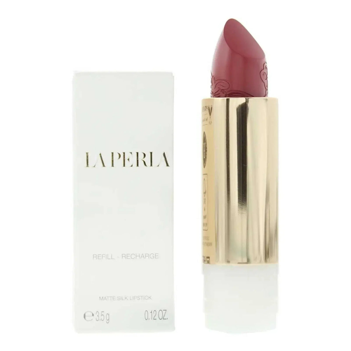 La Perla Matte Silk ruj mat 109 Rosewood Red, 3.5 g (rezerva) La Perla