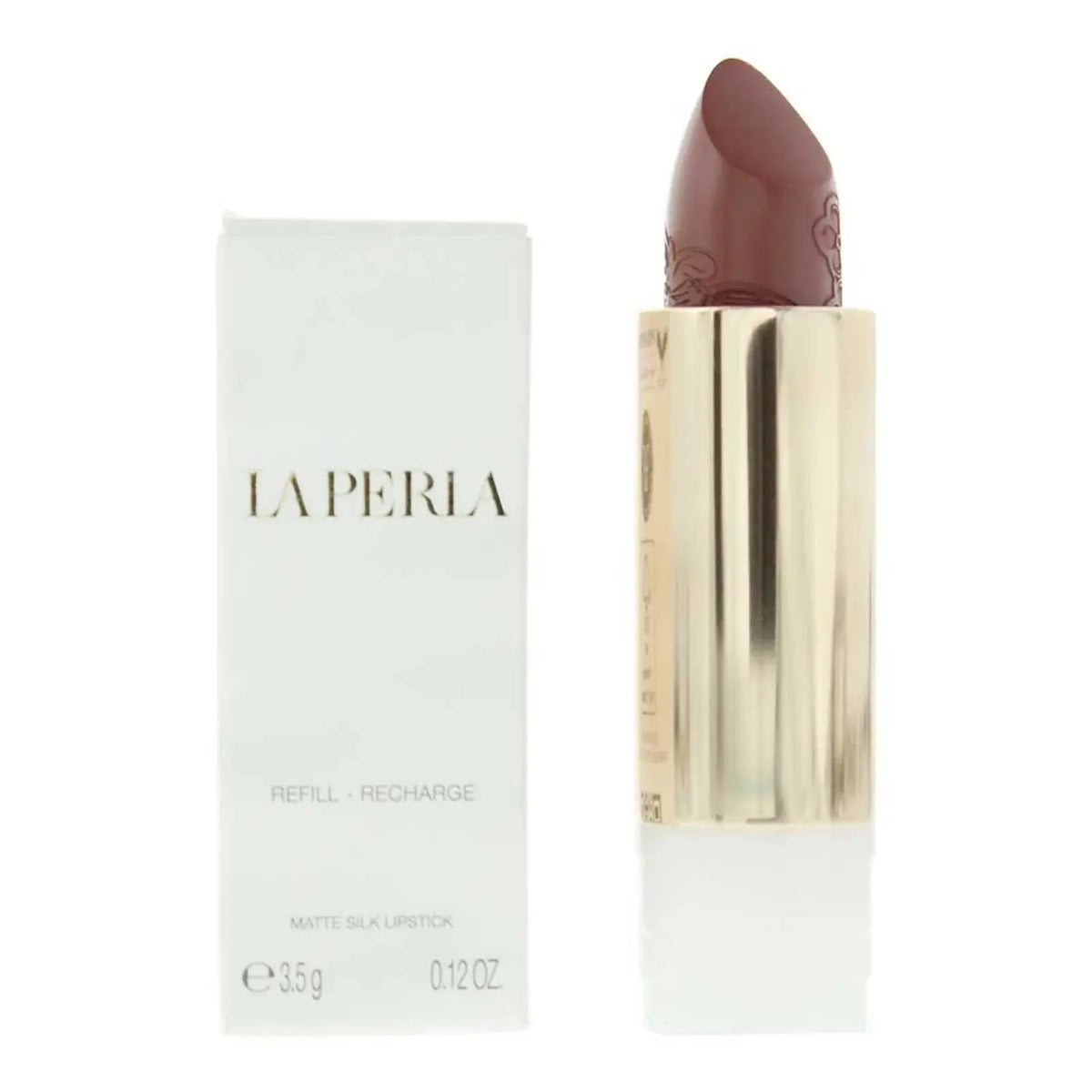 La Perla Matte Silk ruj mat 111 Auburn Red, 3.5 g (rezerva) La Perla