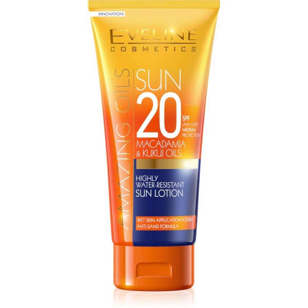 Eveline Cosmetics Amazing Oils lotiune de protectie solara hranitoare SPF 20, 200 ml Eveline Cosmetics
