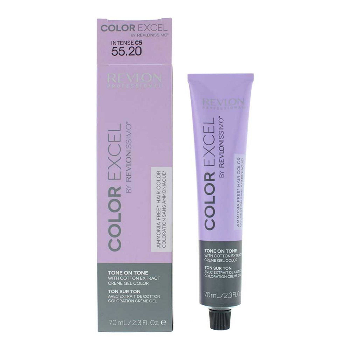 Revlon Color Excel vopsea de par 55.20 Intense Light Burgundy, 70 ml