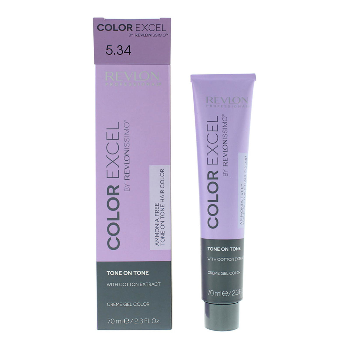 Revlon Color Excel vopsea de par 5.34 Light Golden Copper Brown, 70 ml