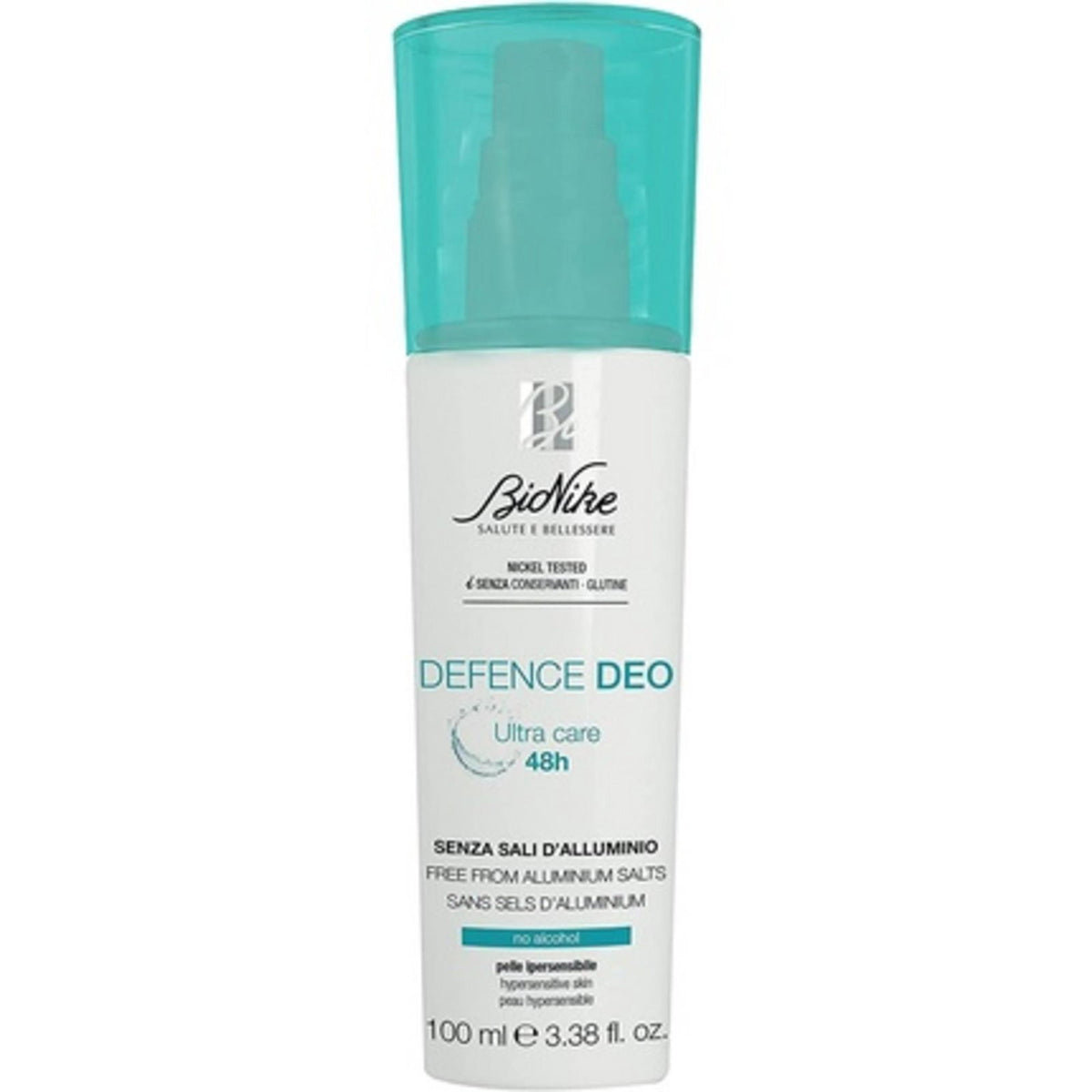 BioNike Defence Deo Ultra Care 48h deodorant spray fara saruri de aluminiu, 100 ml