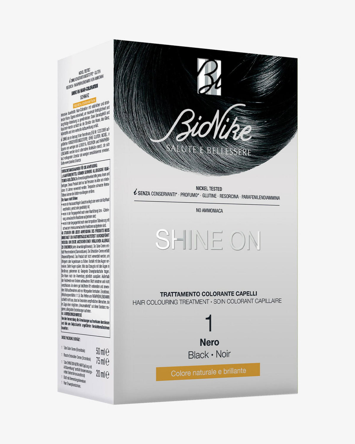 BioNike Shine On vopsea de par permanenta 4.05 Chocolate Brown, 145 ml