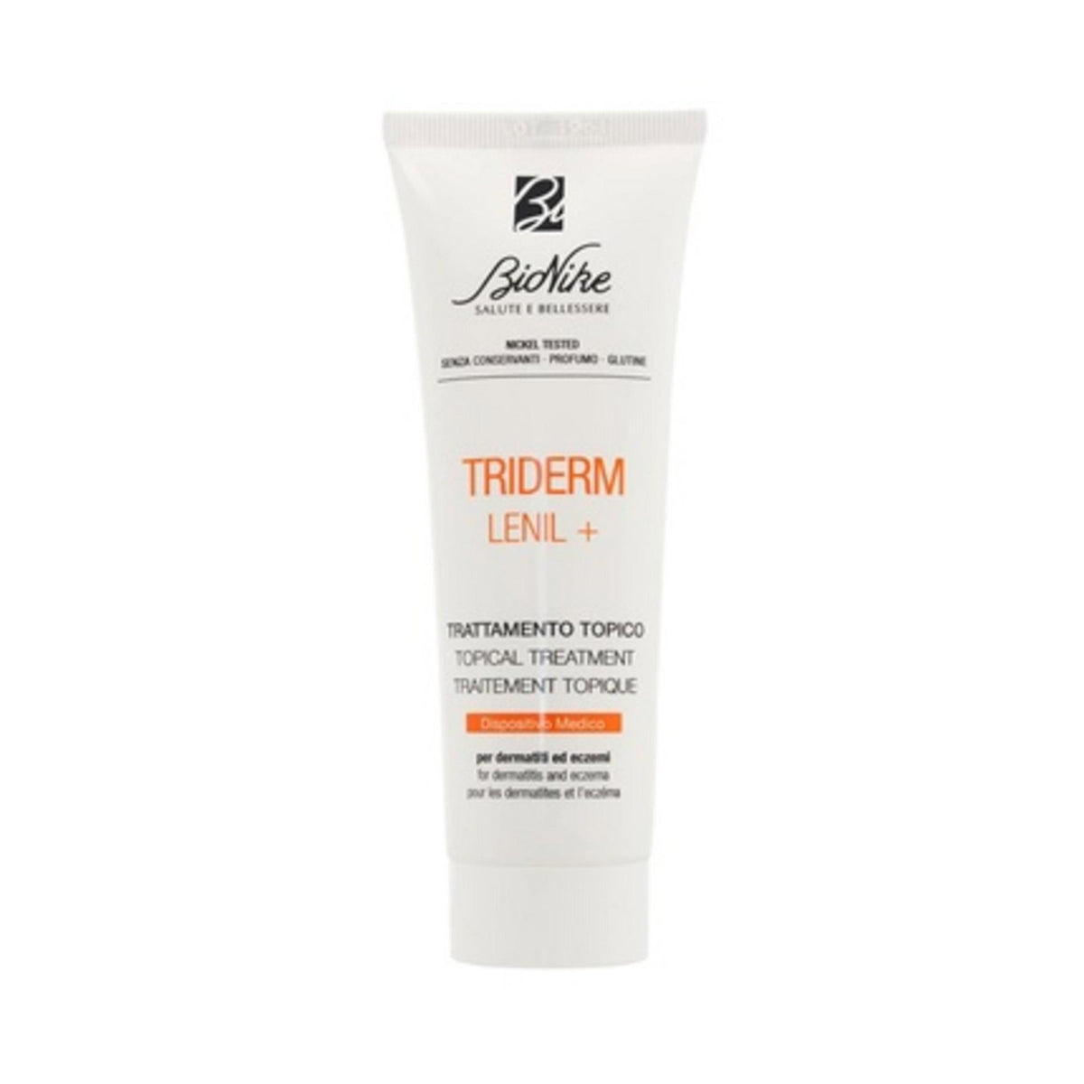 BioNike Triderm Lenil+ crema calmanta anti-roseata fata si corp, 50 ml