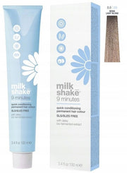 Milk Shake, 9 Minutes, Amino Acid Complex, Vopsea permanentă de păr, 8.8 Moka Light Blond, 100 ml