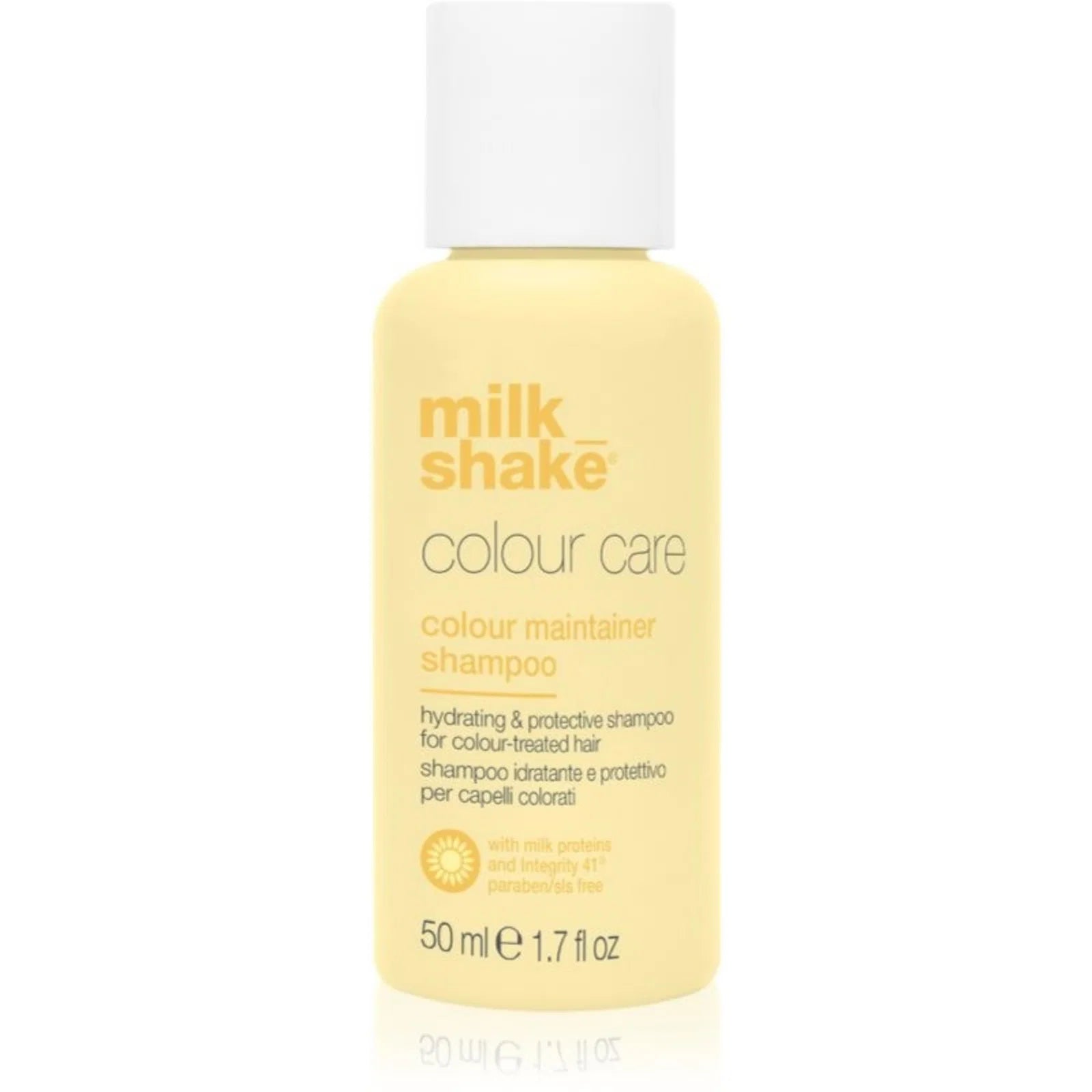 Milk Shake, Color Maintainer, Fără sulfat, Șampon pentru tratamentul părului, Protecția culorii, Toate tipurile de păr, 50 ml