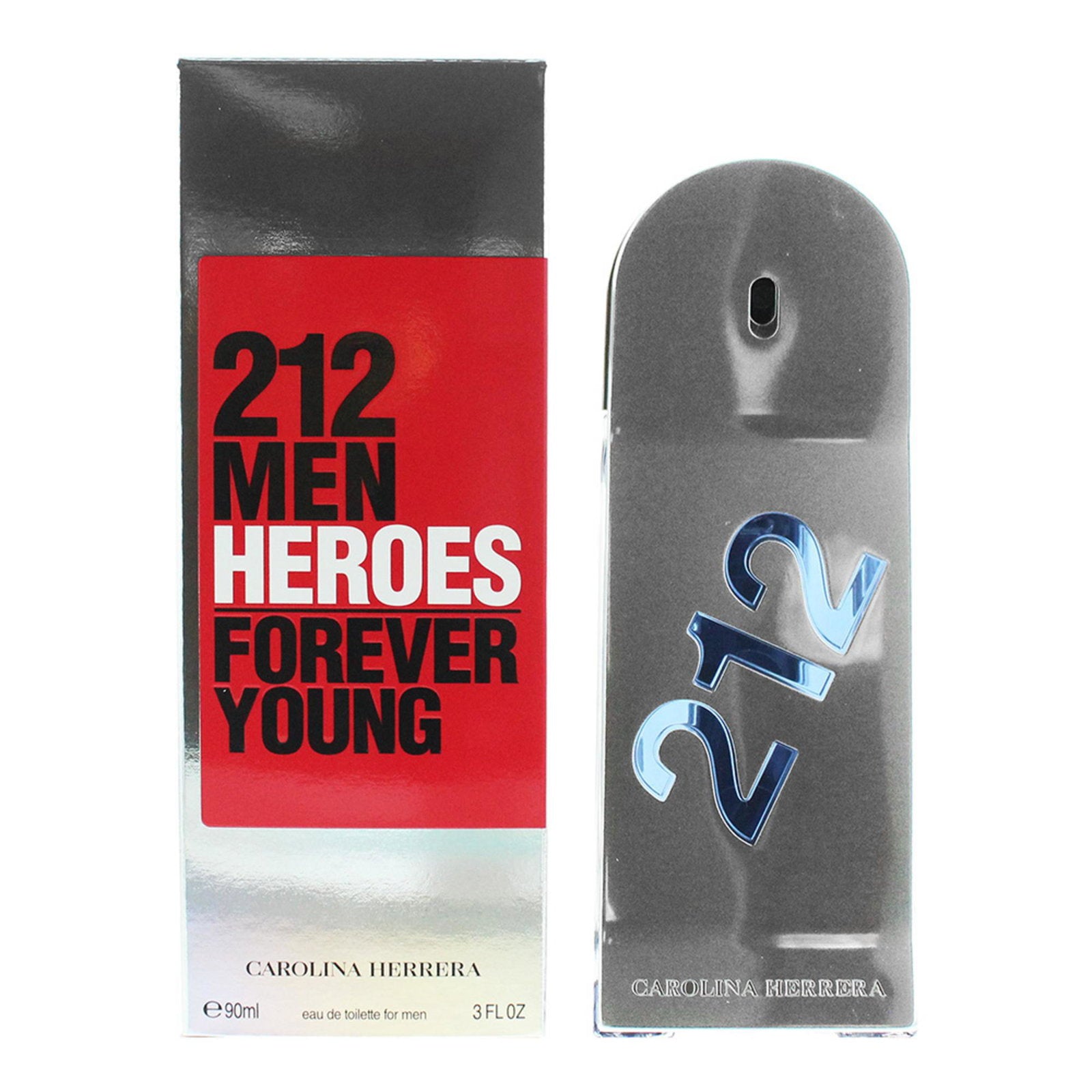 Carolina Herrera, 212 Heroes Forever Young, Apă de toaletă, Pentru bărbați, 90 ml