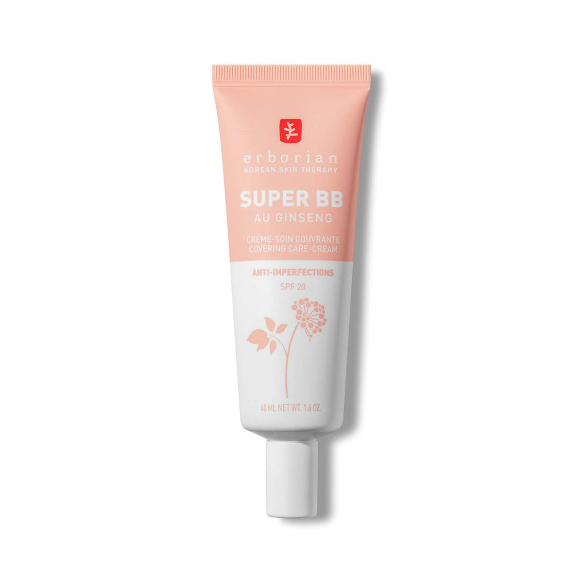 Erborian Super BB crema BB cu acoperire mare si ginseng Clair SPF 20, 40 ml