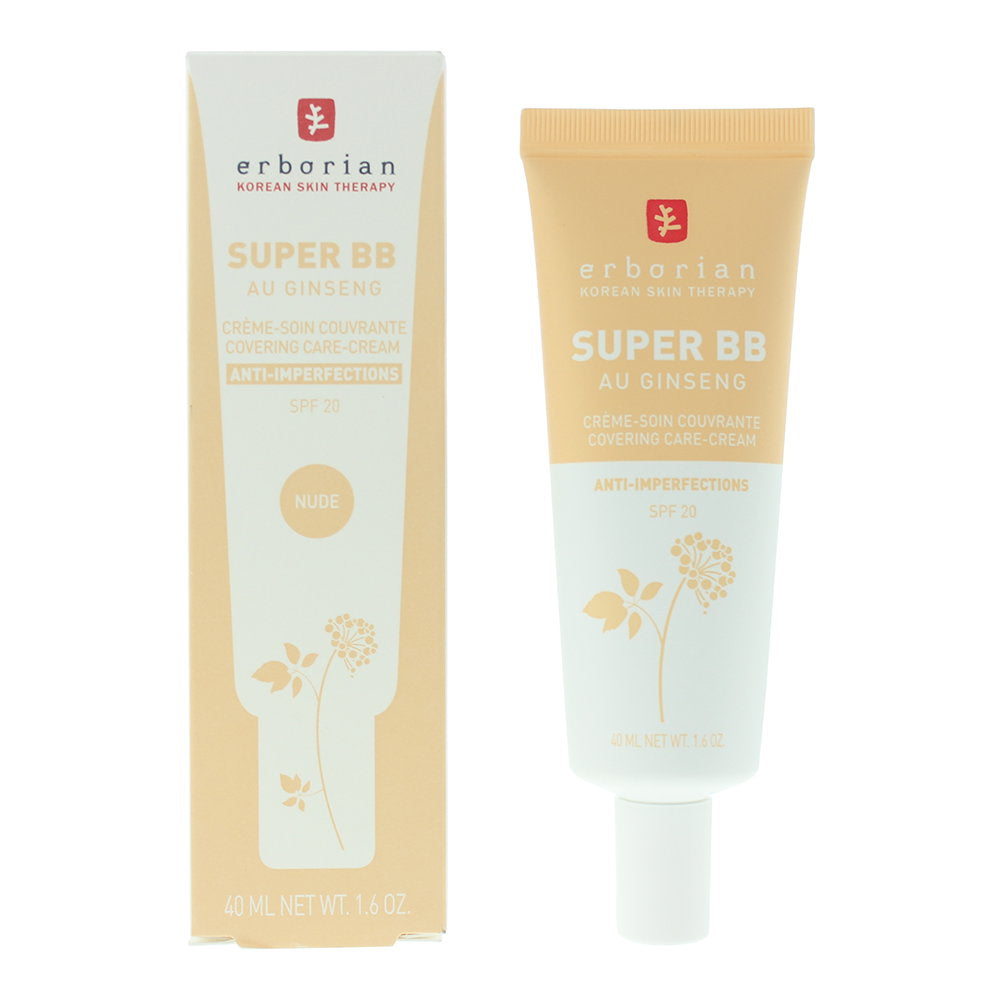 Erborian Super BB crema BB cu acoperire mare si ginseng Nude SPF 20, 40 ml