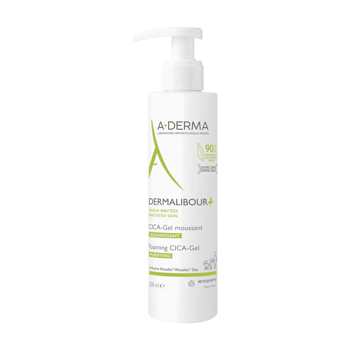 A-Derma Dermalibour+Cica Spuma de curatare purifianta, 200 ml A-Derma