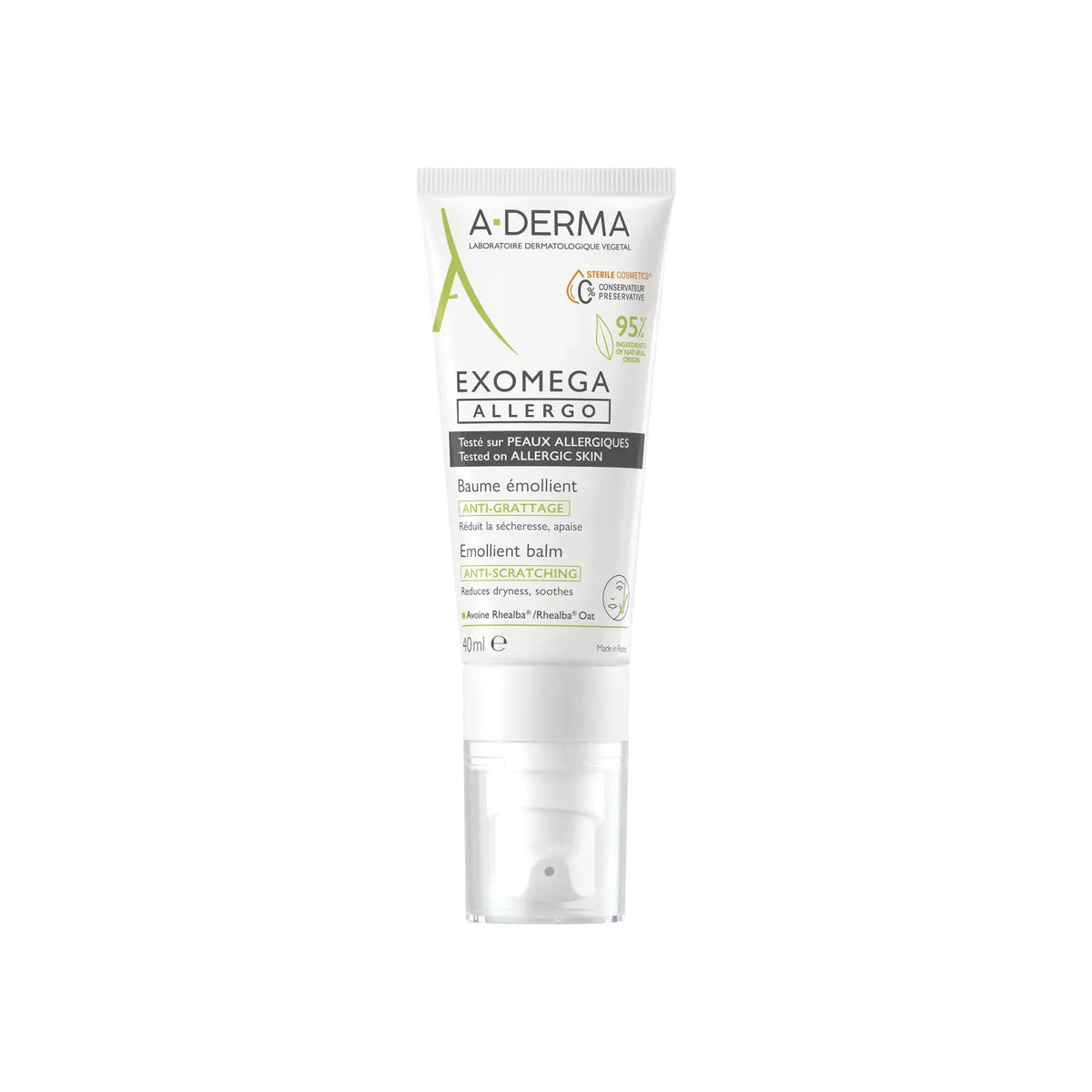 A-Derma Exomega Allegro Crema emolienta, 40 ml A-Derma