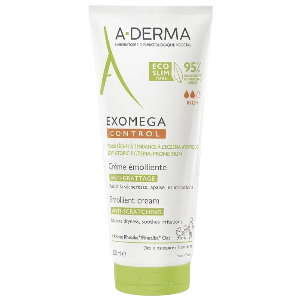 A-Derma Exomega Control Crema emolienta, 200 ml A-Derma