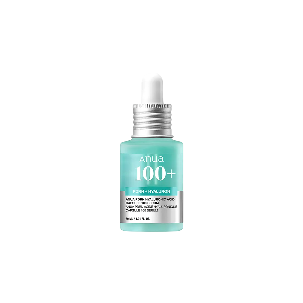 Anua, 100+, PDRN și acid hialuronic, Hidratant și netezitor, Ser, Față, 30 ml