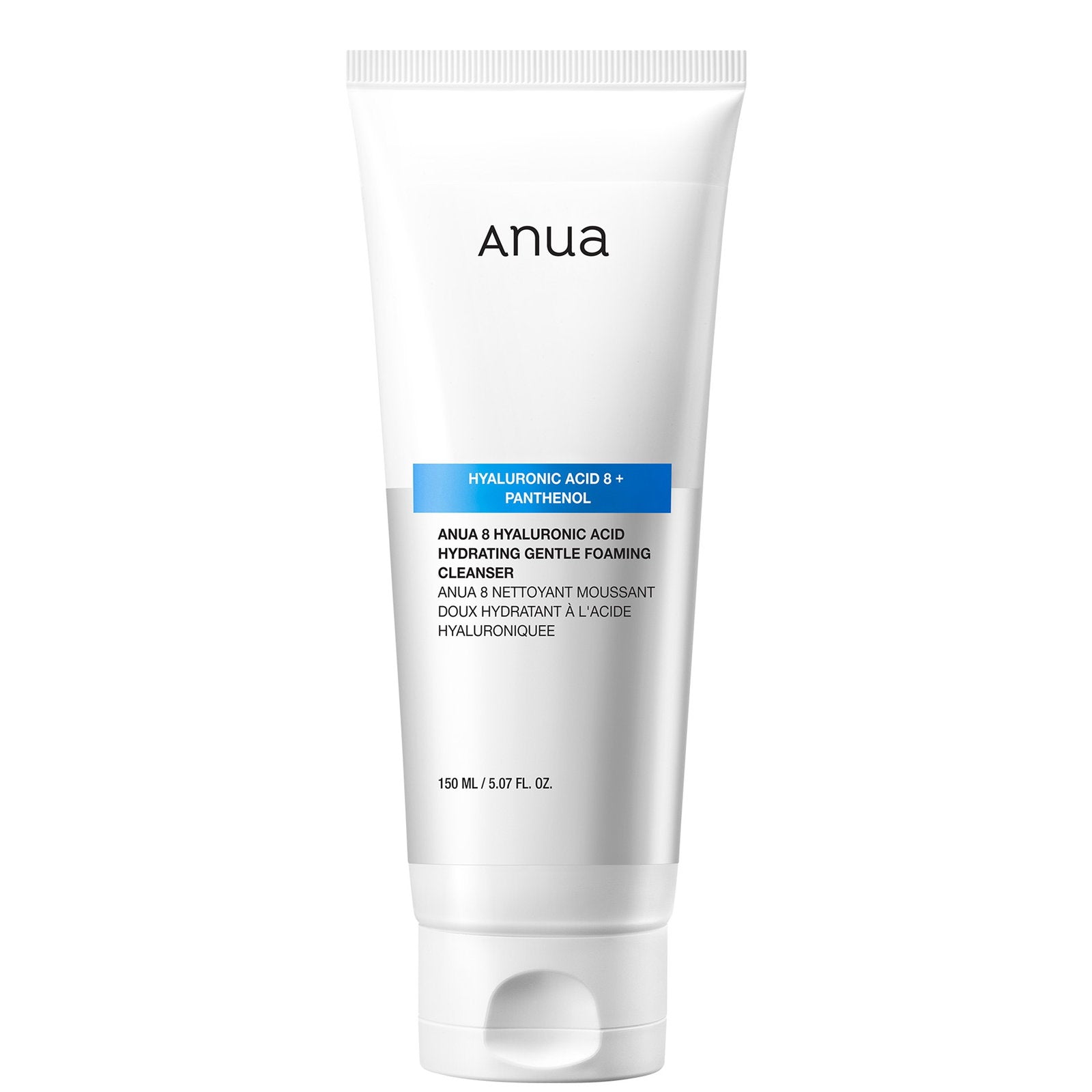Anua, Glow, 8 Acid hialuronic + Pantenol, Hidratant, Spumă de curățare, 150 ml