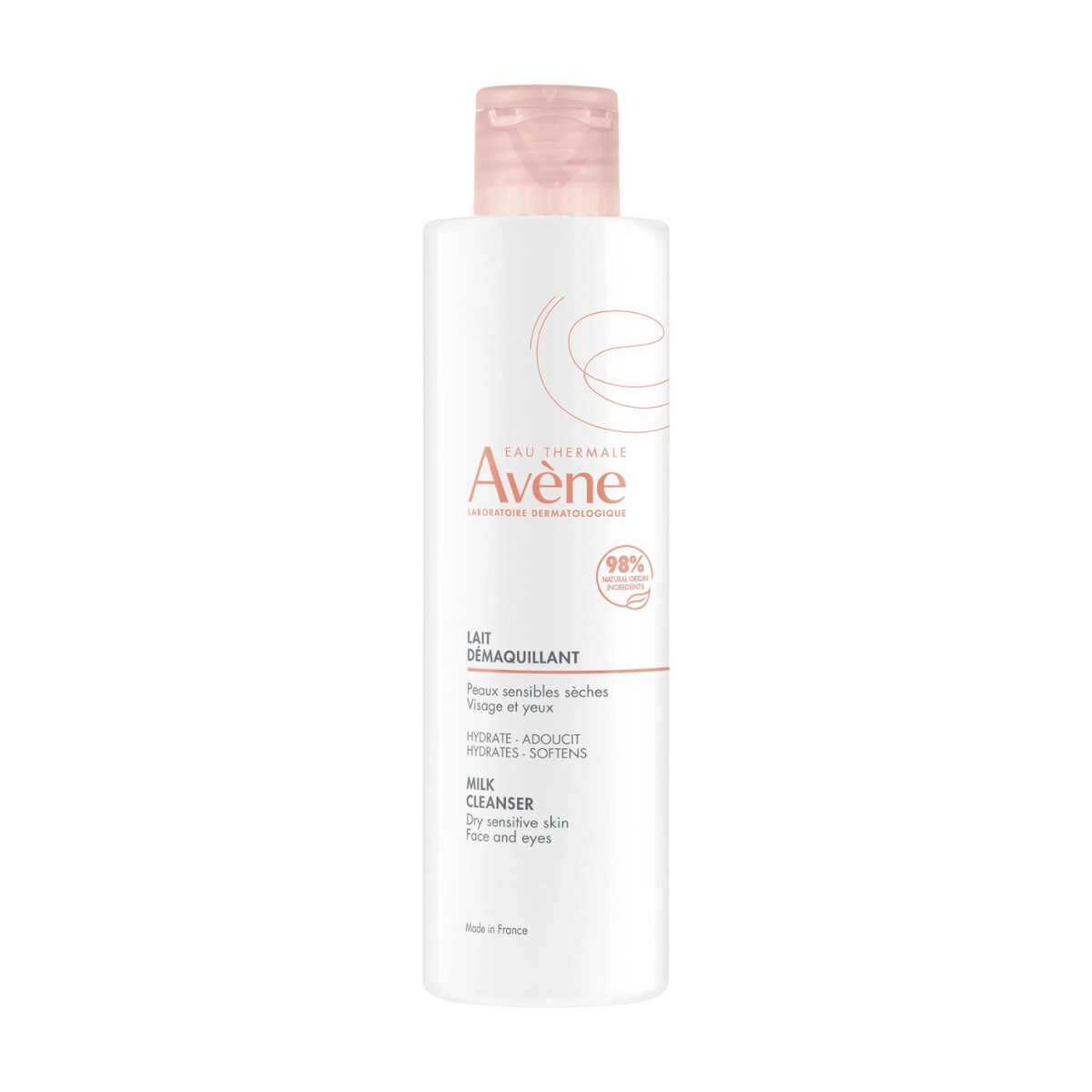 Avene Les Essentiels lapte demachiant fata si ochi, 100 ml