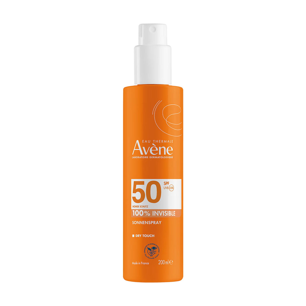 Avene Sun Care spray protectie solara corp SPF 50, 200 ml