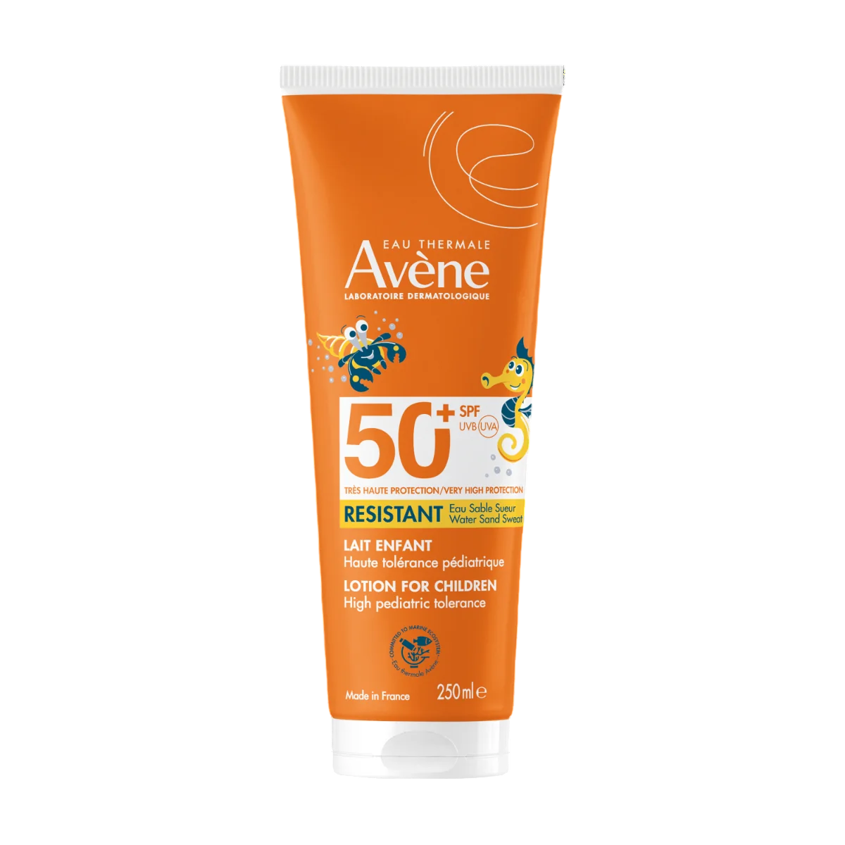 Avene Sun Care lotiune protectie solara corp SPF 50+, 250 ml