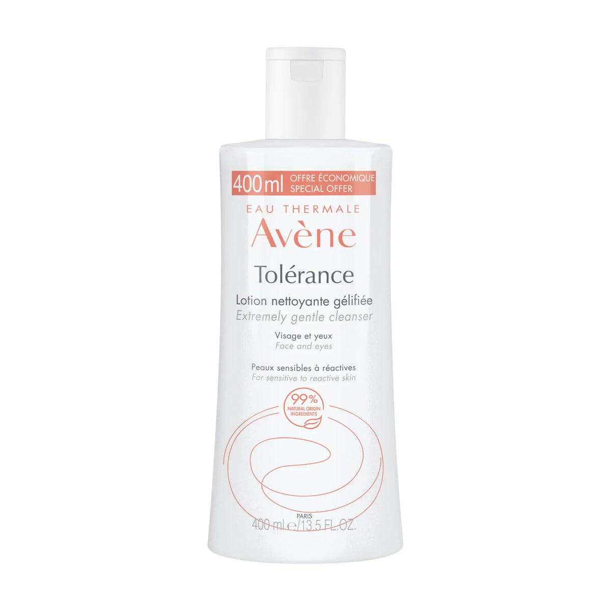 Avene Tolerance lotiune de curatare pentru fata, 400 ml