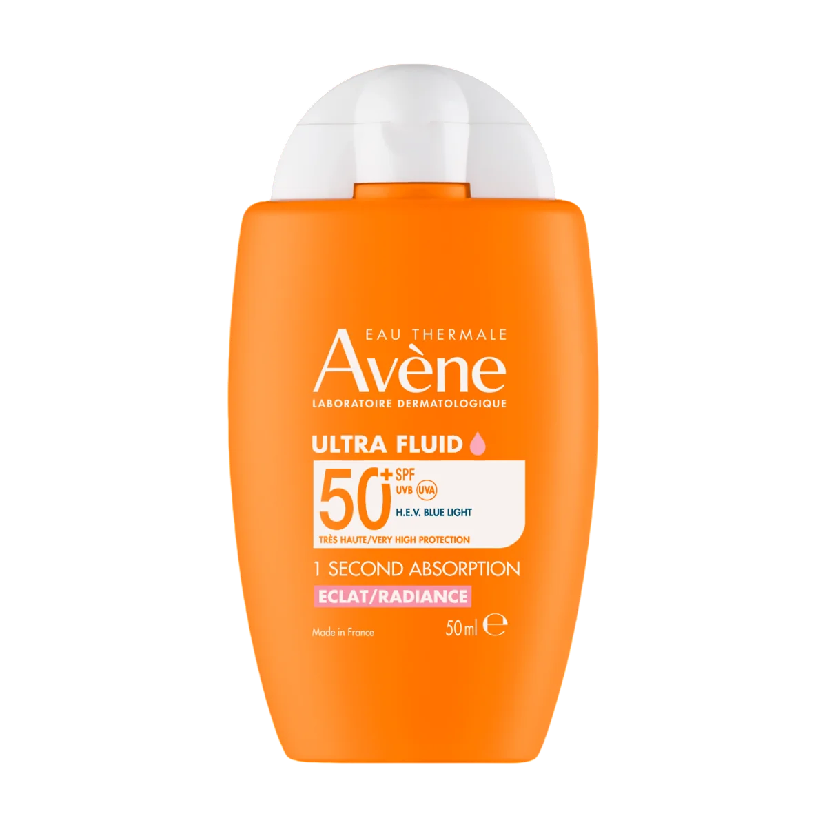 Avene Ultra Fluid fluid stralucire fata SPF 50+, 50 ml