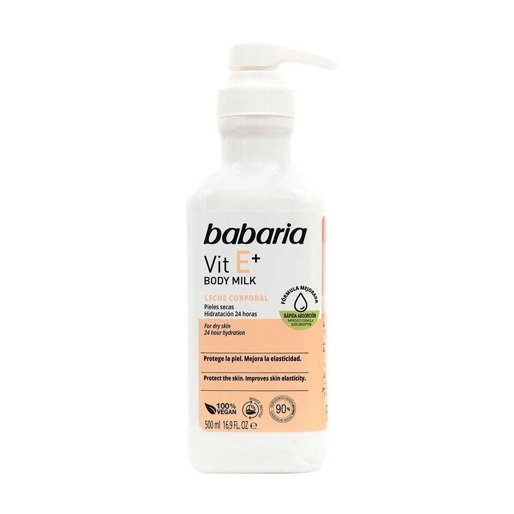 Babaria Vitamin E lotiune de corp pentru elasticitate, 500 ml
