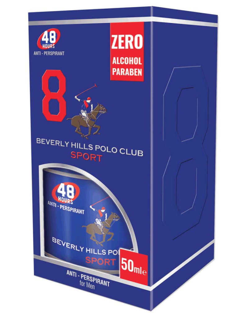 Beverly Hills Polo Club Sport deodorant roll-on barbati, 50 ml