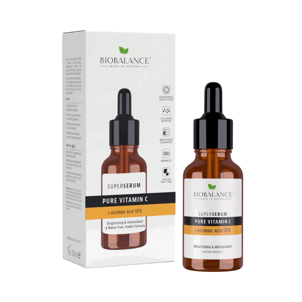 Bio Balance Pure Vitamin C ser de fata iluminator, 30 ml