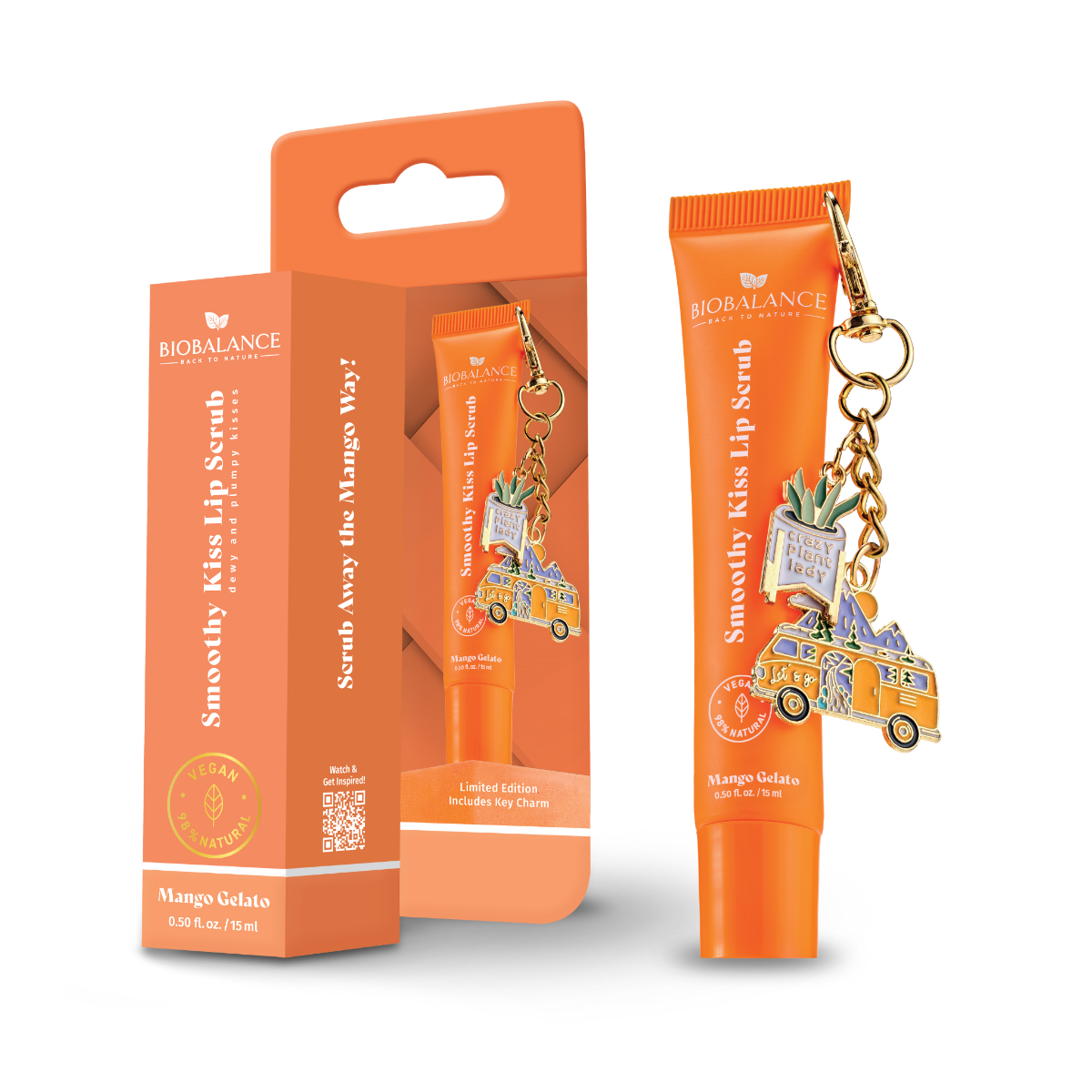 Bio Balance Mango Gelato balsam de buze exfoliant, 15 ml