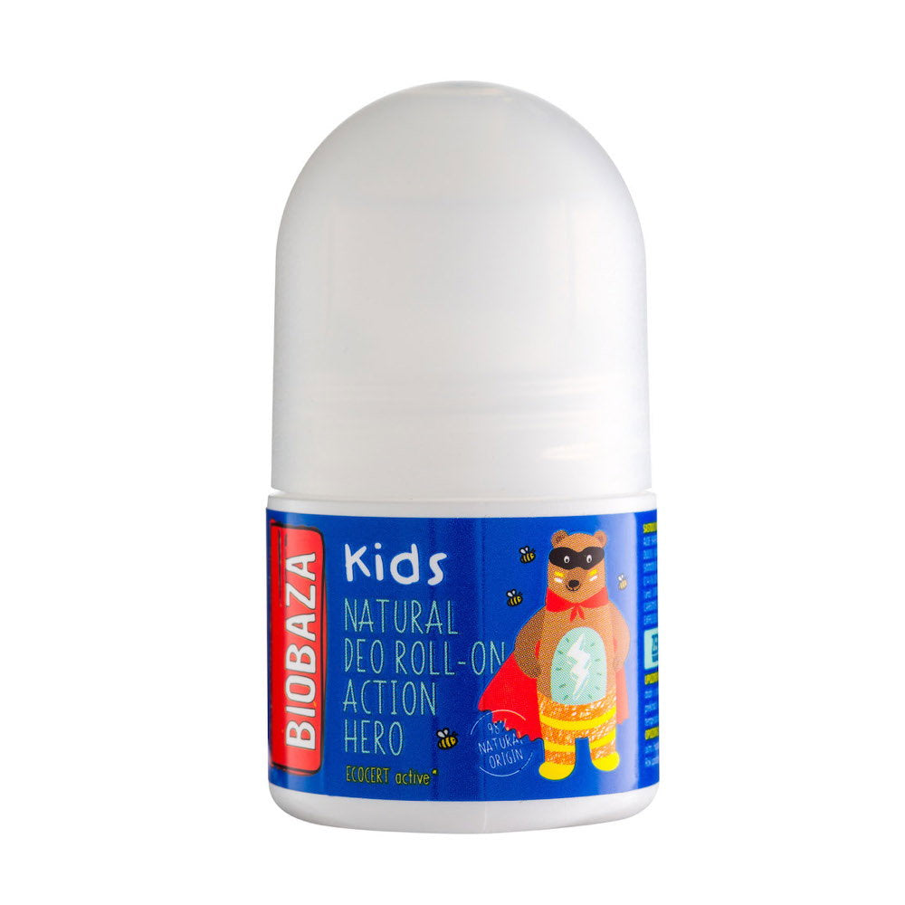 Biobaza Action Hero deodorant roll-on pentru baieti, 30 ml