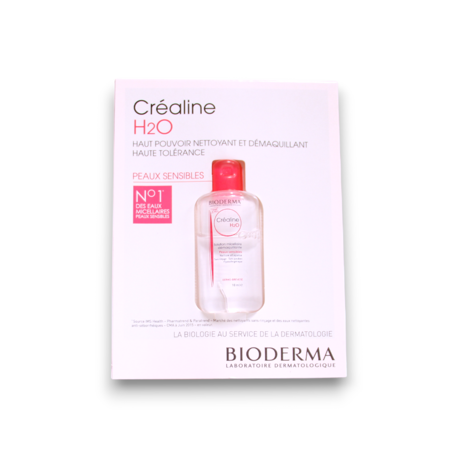 Bioderma, Crealine, Fără parfum, Curățare, Apă micelară, Pentru piele sensibilă, 10 ml *Tester