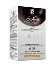 BioNike Shine On vopsea de par permanenta 6.05 Dark Chocolate Blonde, 145 ml