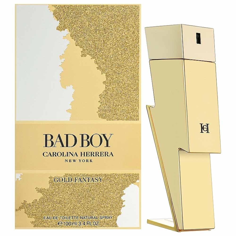 Carolina Herrera, Bad Boy Gold Fantasy, Apă de toaletă, Pentru bărbați, 100 ml