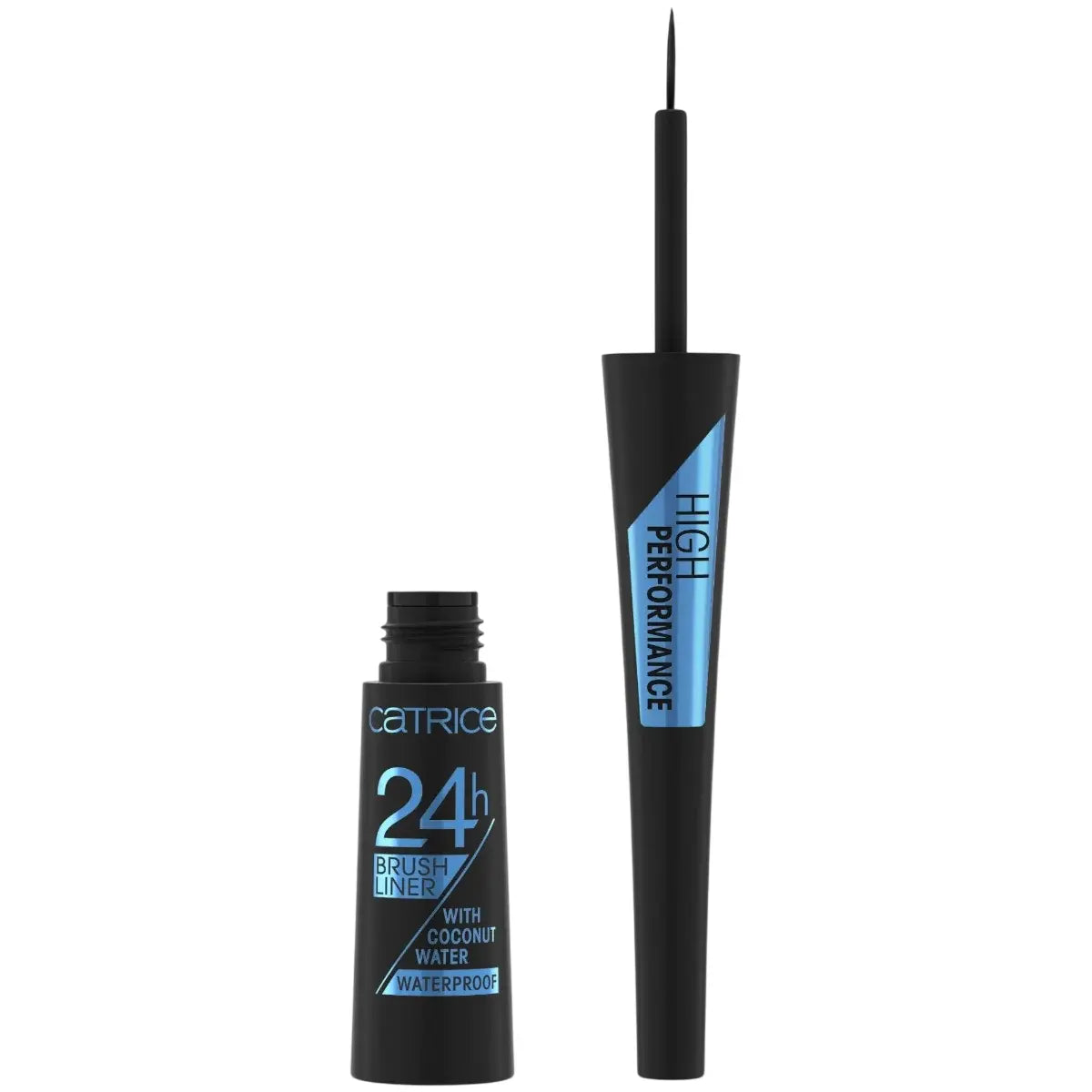 Catrice 24h Brush Liner tus de ochi rezistent la apa mat 010 Ultra Black, 3 ml Catrice