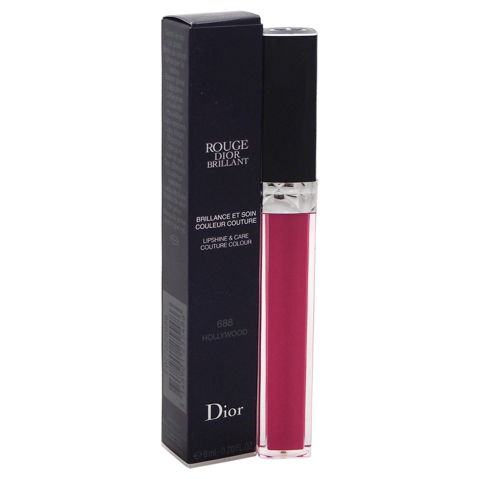 Christian Dior, Dior Brilliant, Strălucește, Luciu de buze, ȘASE SUTE OPTZECI ȘI OPT, Hollywood, 6 ml