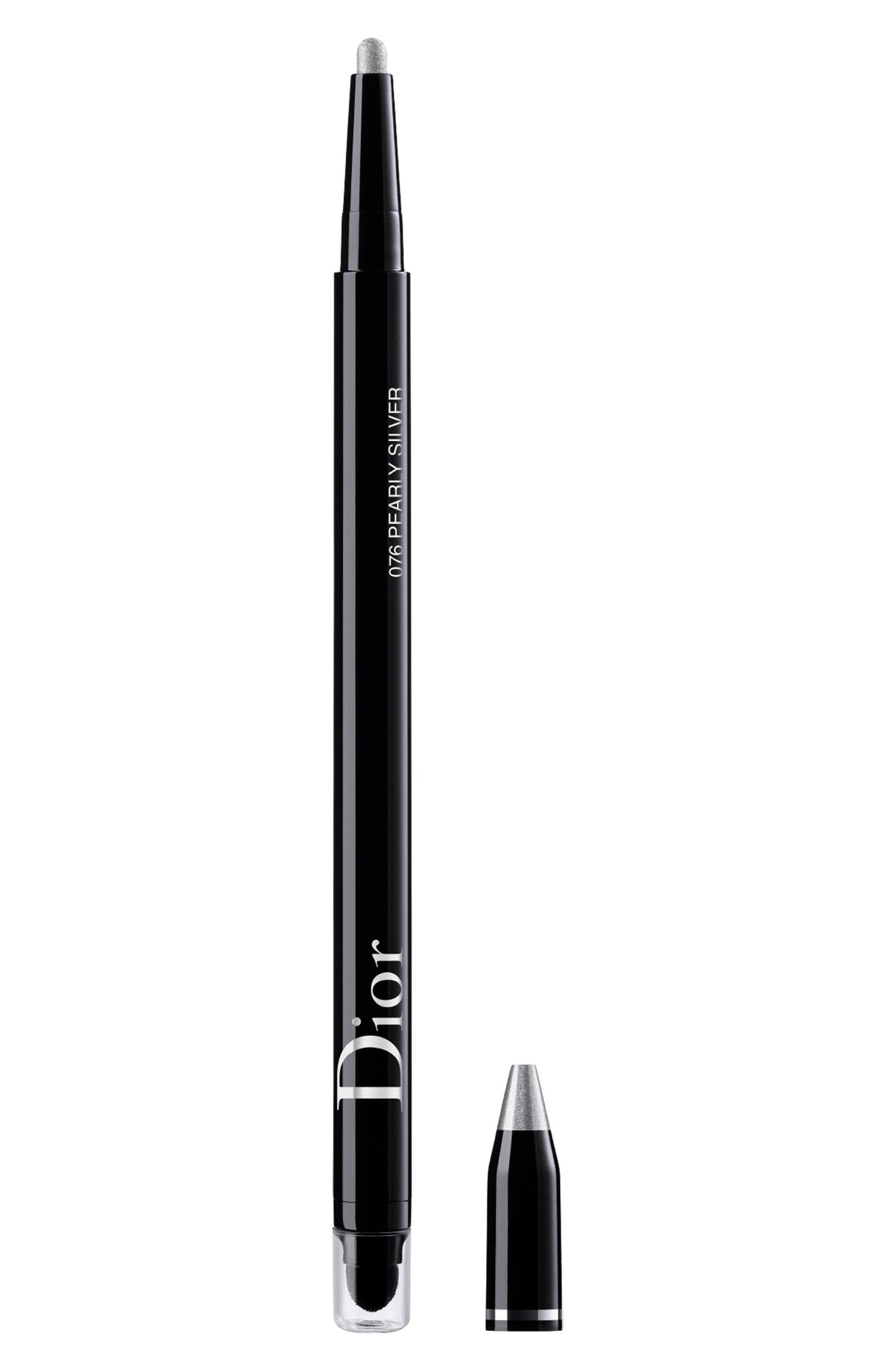 Christian Dior, Diorshow On Stage, Rezistent la apă, Cu două capete, Creion kohl, 076, Gri argintiu, 1.2 g