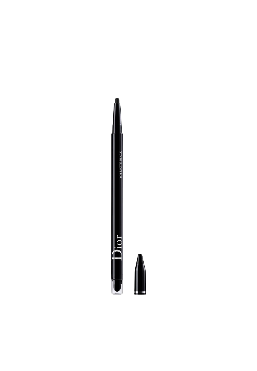 Christian Dior, Diorshow On Stage, Rezistent la apă, Cu două capete, Creion kohl, 091, Negru, 1.2 g