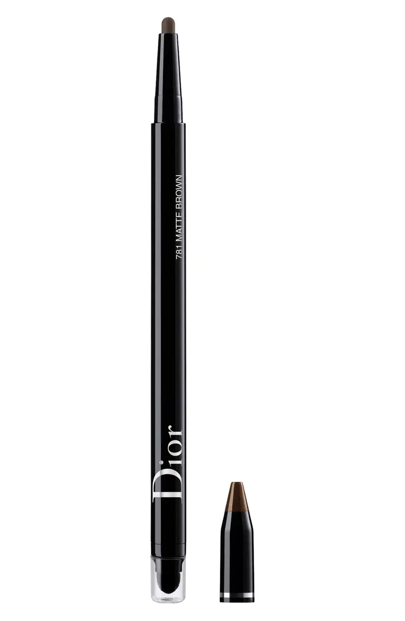 Christian Dior, Diorshow On Stage, Rezistent la apă, Cu două capete, Creion kohl, 781, Maro intens, 1.2 g