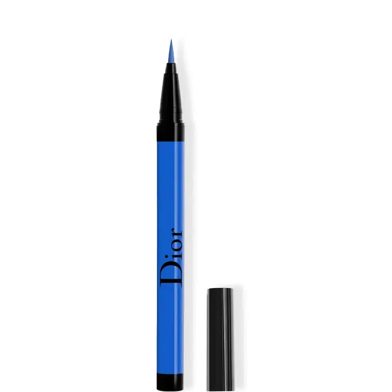 Christian Dior, Diorshow On Stage, Rezistent la apă, Vârf ultra-flexibil din fetru, Culoare intensă, Tuș de ochi lichid, 181, Indigo satinat, 0.55 ml
