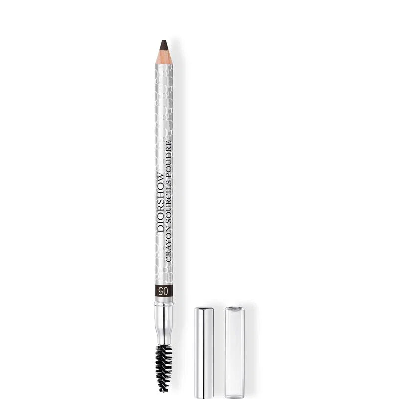 Christian Dior, Diorshow, Rezistent la apă, Cu două capete, Creion pentru sprâncene cu cremă și perie 2-în-1, 05, Negru, 1.19 g