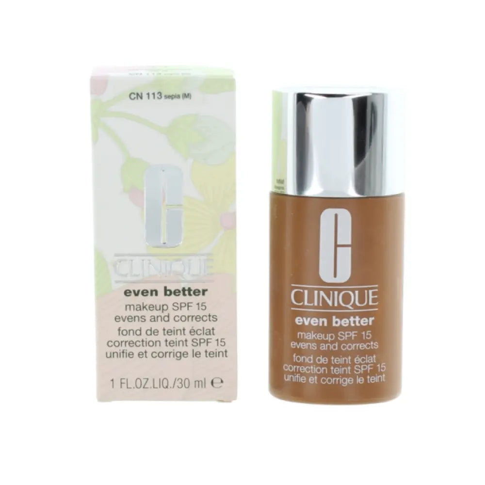 Clinique Even Better fond de ten lichid CN 113 Sepia SPF 15, 30 ml Clinique