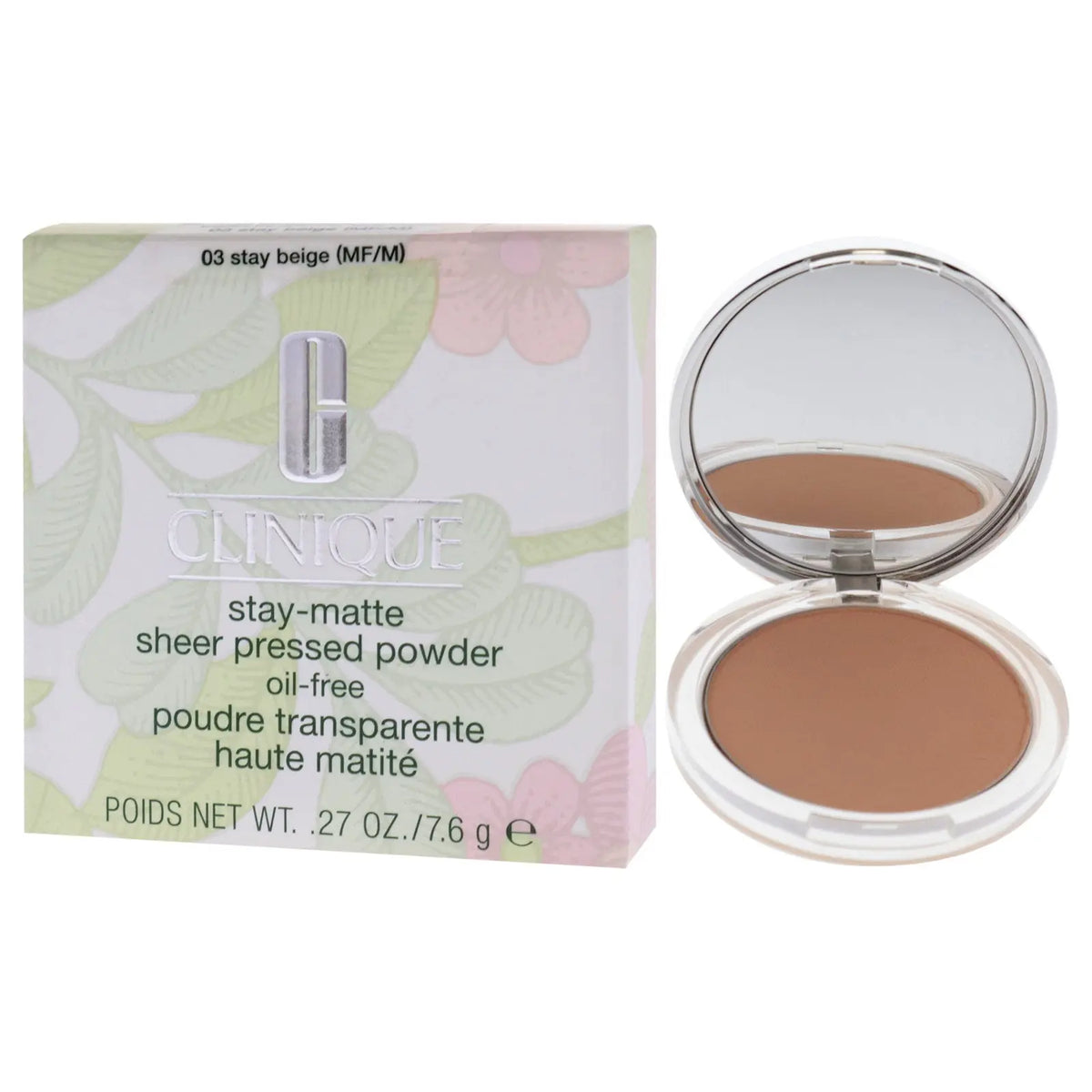 Clinique Stay-Matte pudra compacta 03 Stay Beige, 7.6 g Clinique