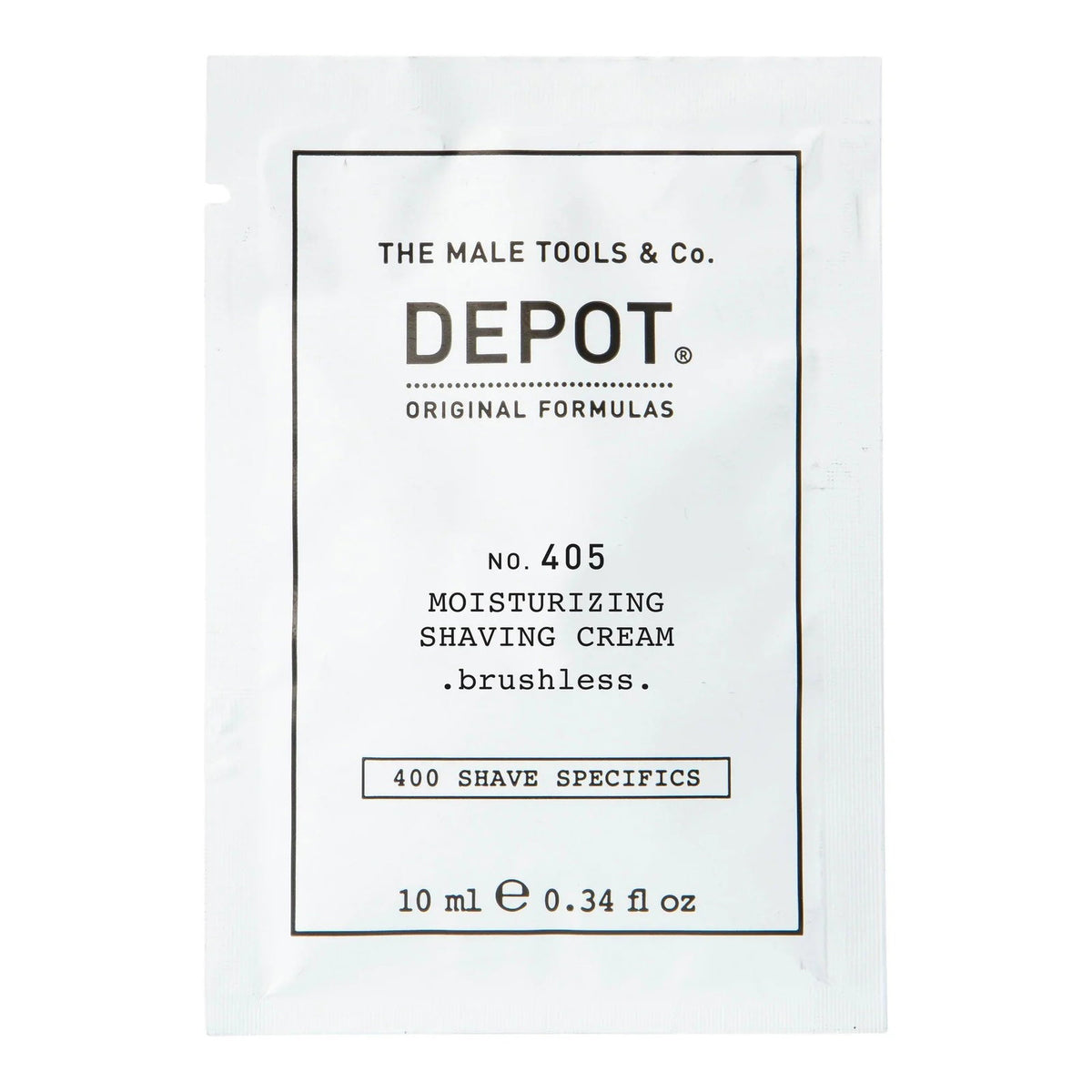 Depot 400 Shave Specifics No. 405 crema de ras hidratanta, 10 ml